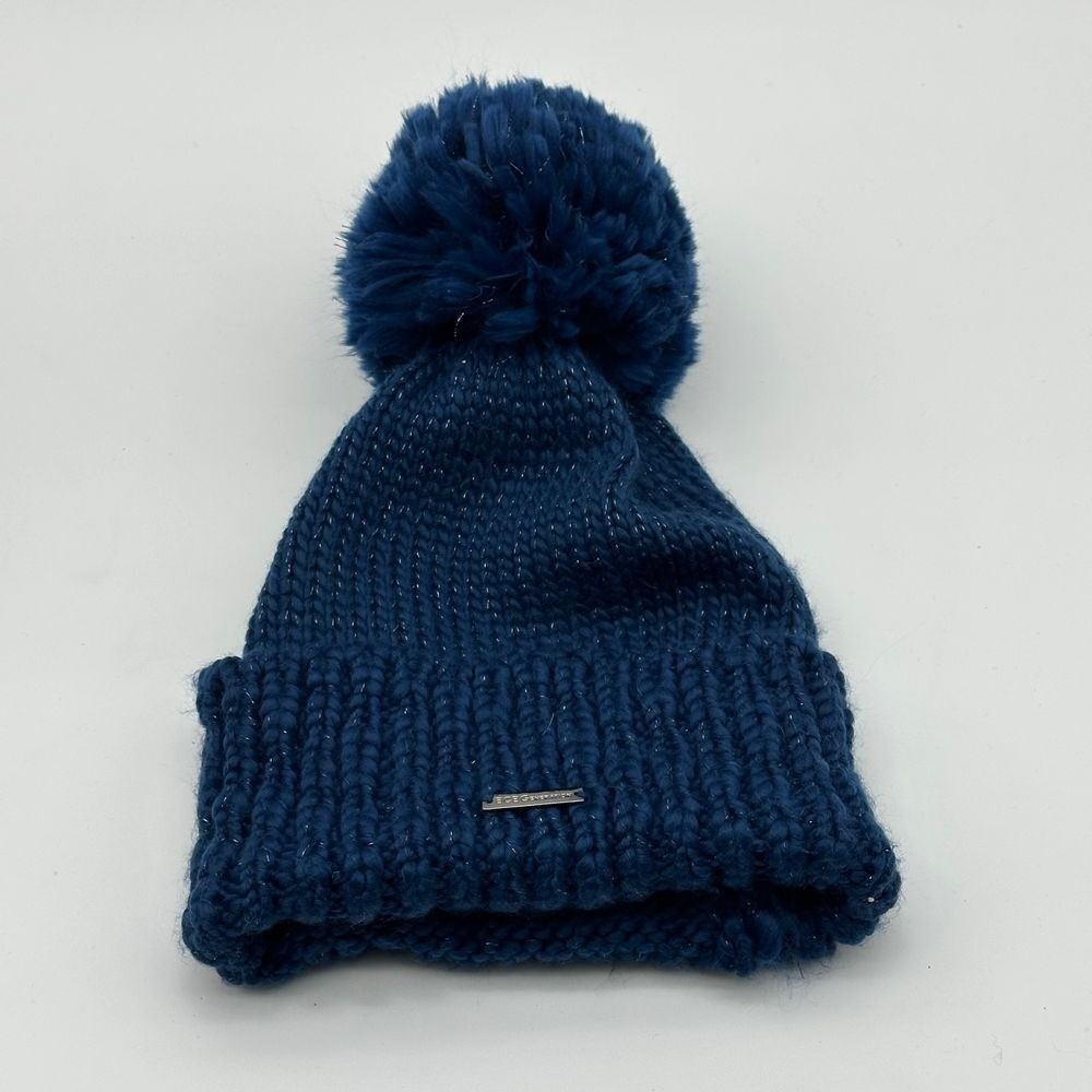 BCBGeneration‎ Beanie Hat Blue Pom Pom